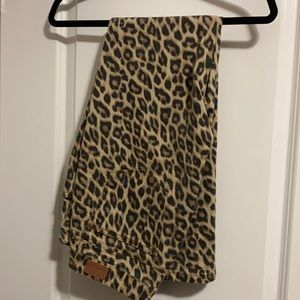 Judy Blue leopard jeans size 13